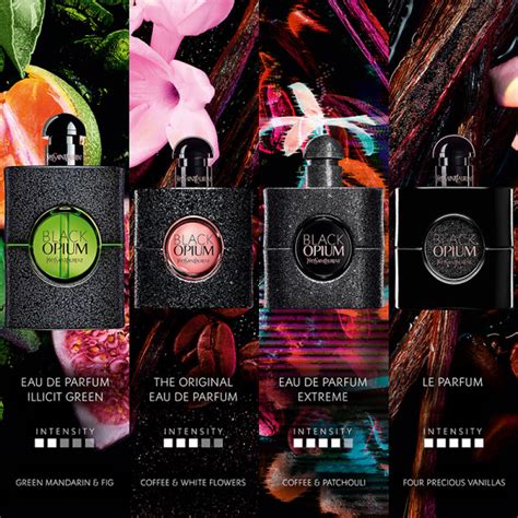 difference between black opium perfumes.